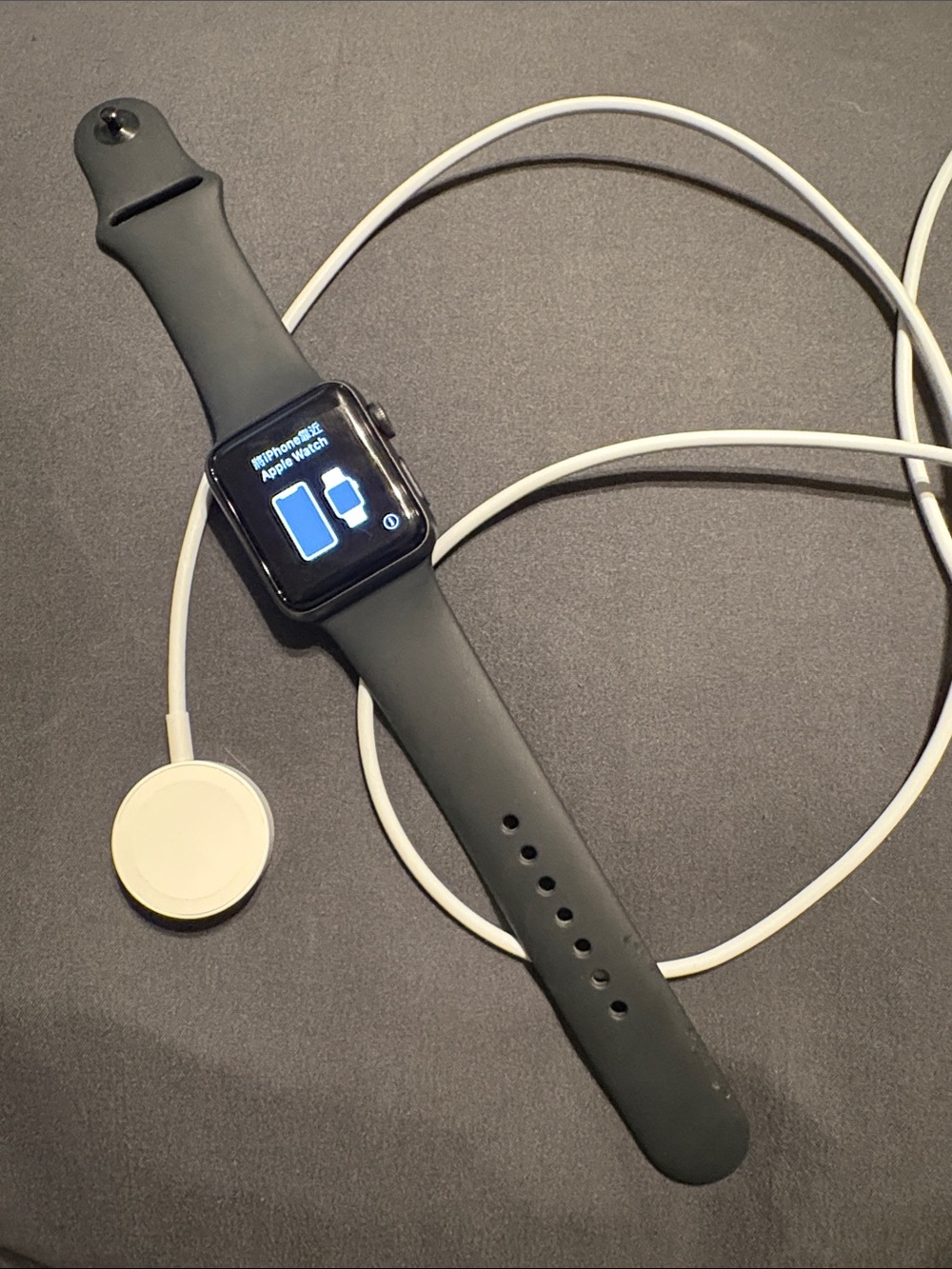 Apple Watch 3 in Black with Black Sport Band